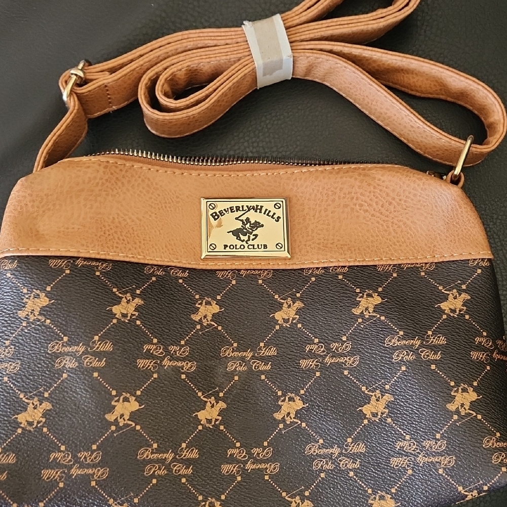 Beverly Hills Polo Club Brown and Black Crossbody Bag
